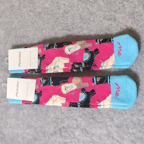 MeUndies Accessories - New MeUndies 2 pairs unisex Socks size Large  W 11.5 M 9 supima cotton